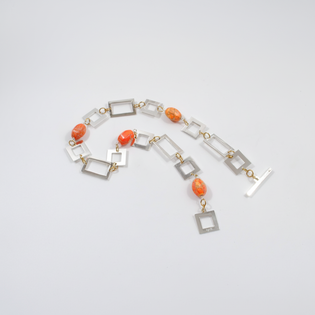 Luxery Orange Halsband - Elegance 3
