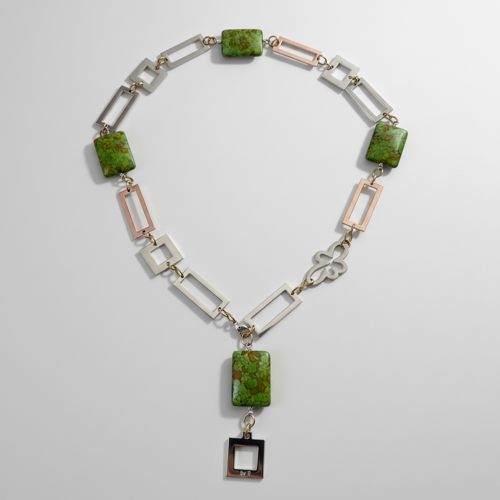 Luxury Green Halsband - Elegance