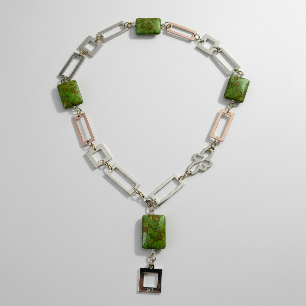 Luxury Green Turkos Halsband - Elegance Bild 1