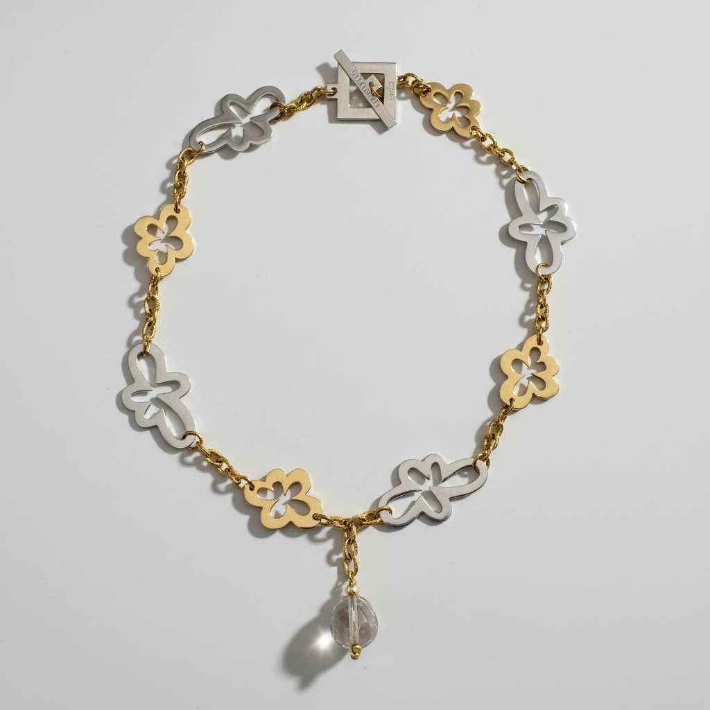 Miss Gold Flower Halsband - Elegance Bild 6