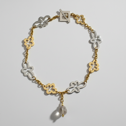 Miss Gold Flower Halsband - Elegance Bild 6