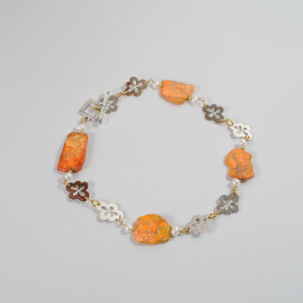 Orange Statement Halsband - Elegance 3