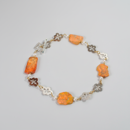Orange Statement Halsband - Elegance 3