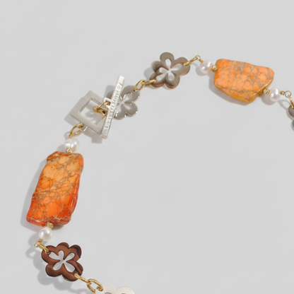Orange statement halsband Elegance 3