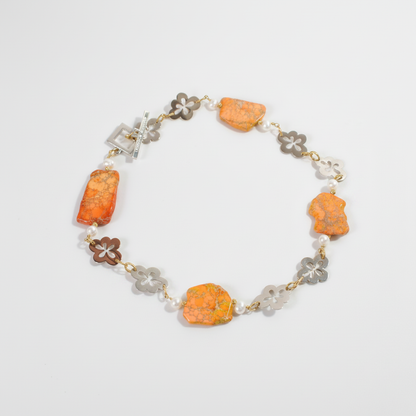 Orange statement halsband Elegance 4