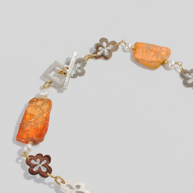 Orange Statement Halsband - Elegance 5