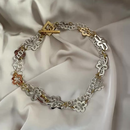Gold Dream Flower Halsband