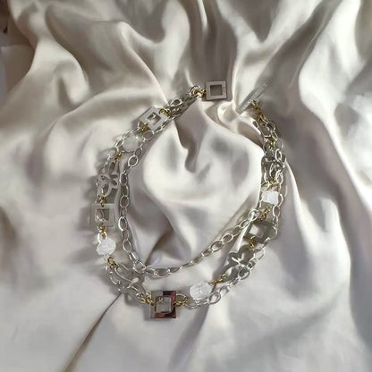 video om lady iceHalsband Bergkristall Sterling Silver - Flexibelt - 50-96cm - Transparent Silver designby brandeby