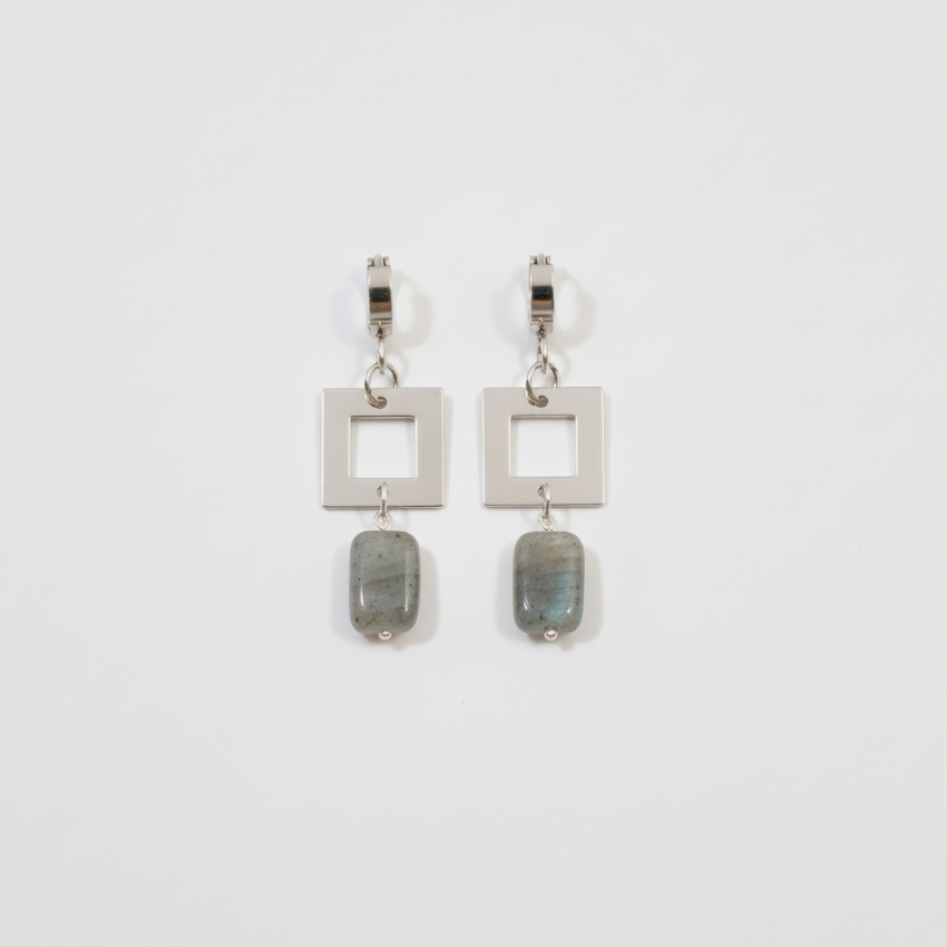 Pure Labradorit Örhängen - Elegance