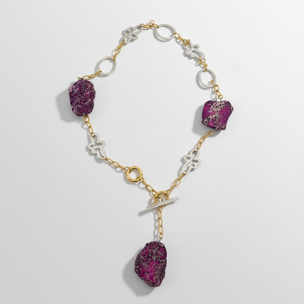 Purple Jasper Halsband - Elegance
