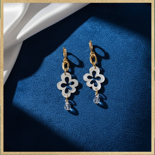 Crystal Flower Örhängen