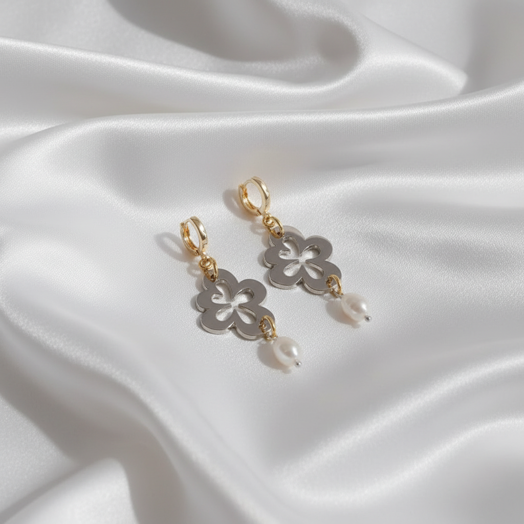 Sweet Flower Örhängen satin