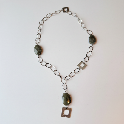 Tripel Labradorite Halsband - Design by Brandeby