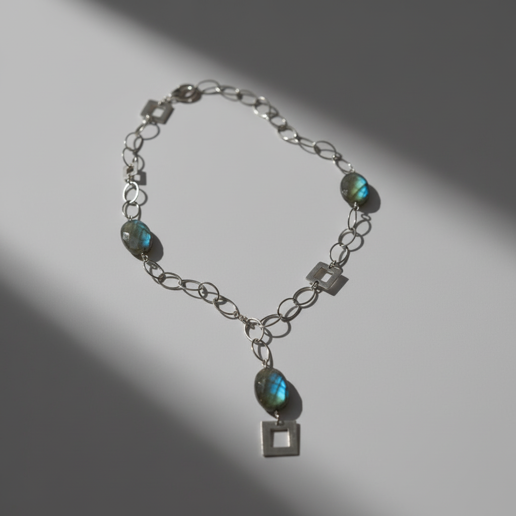 Tripel Labradorite Halsband - Design by Brandeby